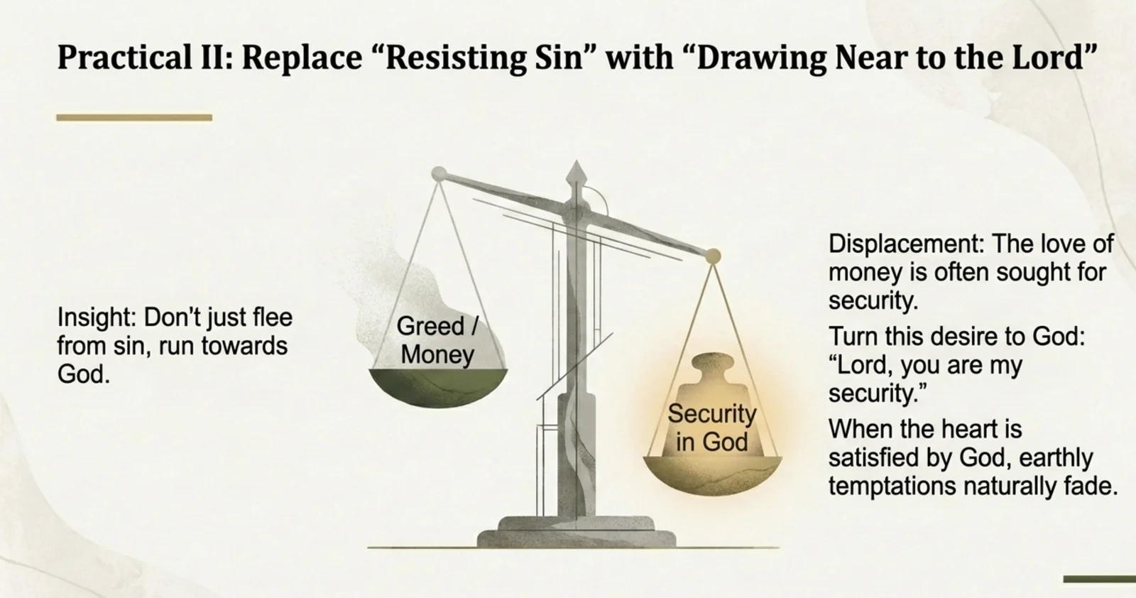 Replace Resisting Sin with Drawing Near
