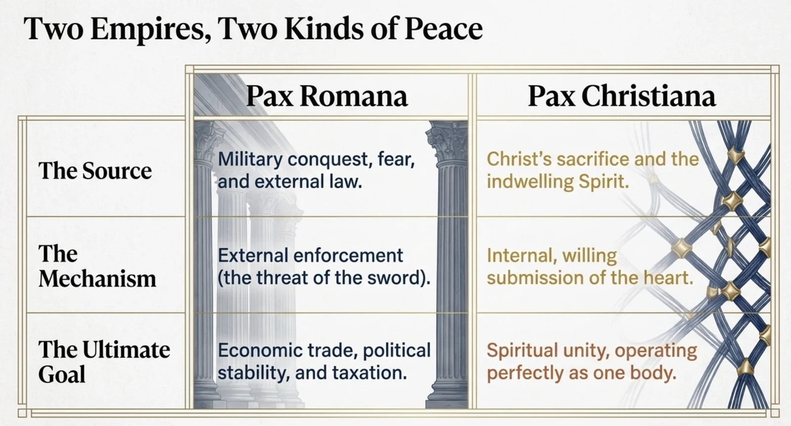 Two Empires, Two Kinds of Peace